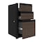 Bestar Connexion 16W Add-On Pedestal with 3 Drawers, Antigua & Black 93621-000052 - alternate 1